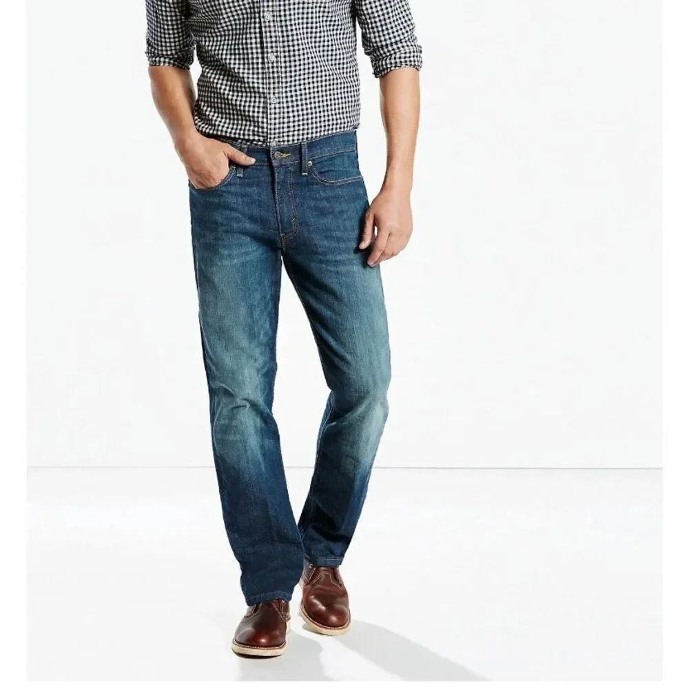 Levi’s Men’s 541 Classic Straight-Leg Cut Blue Denim Stretch Jeans W 33 x L 32 - Picture 2 of 9